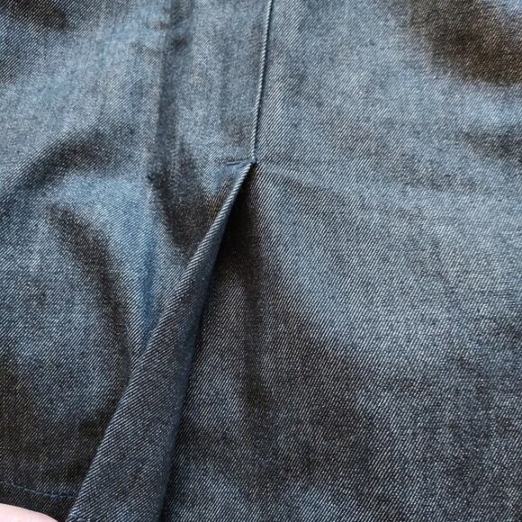 Talbots Black Denim Knee Length Skirt Size SP - Picture 9 of 9